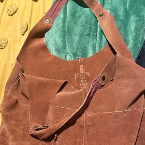 Free people Brown Suede Tote Bag